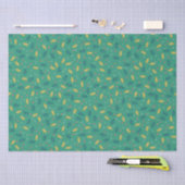 Kerst Holly Leaves & Berries met Snowflakes Tissuepapier (Craft)