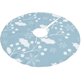 Kerst Holly Leaves en Berries Kerstboom Rok