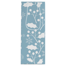 Kerst Holly Leaves en Berries Wijn Cadeautas