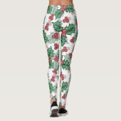 Kerst Holly Leggings (Achterkant)