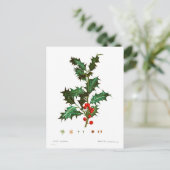  Kerst Holly Mistletoe Briefkaart (Staand voorkant)