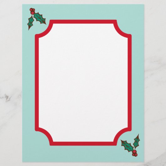 Kerst Holly Papier (Voorkant)