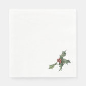 Kerst Holly papier servetten servetten (Voorkant)