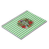 Kerst Holly Patroon met krans Notitieboek (Linkerzijde)