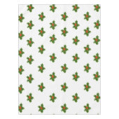 Kerst Holly patroon met rode bessen op wit Tafelkleed (Voorkant)