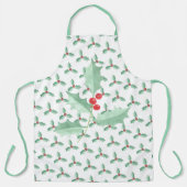 Kerst Holly Patroon Schort (Voorkant)
