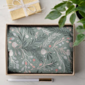 Kerst Holly Patroon Tissuepapier (Geschenk)
