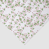 Kerst Holly patroon Vakantie tissue papier (Detail)