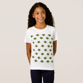 Kerst Holly Pattern T-Shirt (Voorkant volledig)