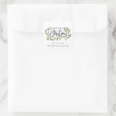 Kerst Holly Sticker Label (Tas)