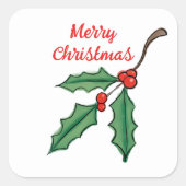 Kerst Holly Stickers (Voorkant)