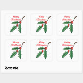 Kerst Holly Stickers (Vel)