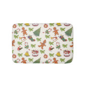 Kerst Holly, taart en Gingerbrood Man Badmat (Voorkant)