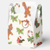 Kerst Holly, taart en Gingerbrood Man Bedankdoosjes (Geopend)