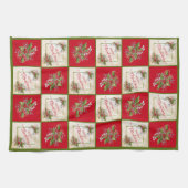 Kerst Holly Tak Keukenhanddoek (Horizontaal)