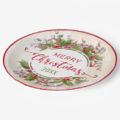 Kerst Holly Tak Papieren Bord (Gekanteld)