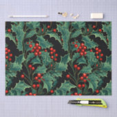 Kerst Holly takken en bessen Tissuepapier (Craft)