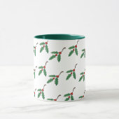 Kerst Holly Vakantie Koffiekop Mok (Midden)