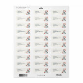 Kerst Holly Vakantiedagen Etiket (Full Sheet)