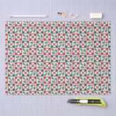 Kerst Holly verlaat Geo Quilt Tissuepapier (Craft)