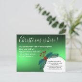 Kerst Holly verliest onroerend goed Feestdagenkaart (Staand voorkant)