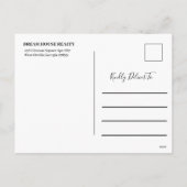 Kerst Holly verliest onroerend goed Feestdagenkaart (Achterkant)