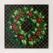 Kerst Holly Weath Puzzel (Horizontaal)