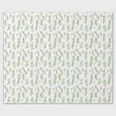 Kerst Holly Wreath Pattern Cadeaupapier (Vlak)
