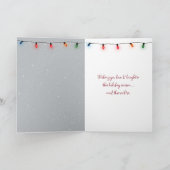 Kerst Holstein Koe Dragen Vakantie Krans Feestdagen Kaart (Binnen)