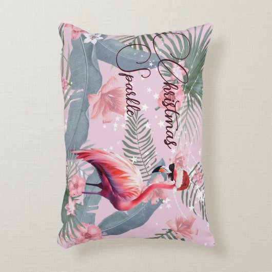 Kerst Home Accessoires Flamingo Tropical Accent Kussen (Voorkant(Verticaal))