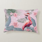 Kerst Home Accessoires Flamingo Tropical Accent Kussen (Achterkant)