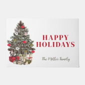 Kerst Home Decor met Naam Deurmat (Voorkant)