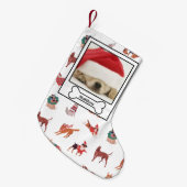 Kerst Hond Bone Huisdier Foto Puppy Kleine Kerstsok (Voorkant (Hangend))
