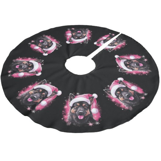 Kerst Hond Boom Rok Kerstboom Rok (Gekanteld)