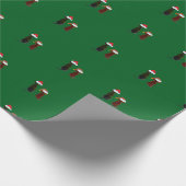 kerst hond cadeaupapier (Hoek)