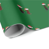 kerst hond cadeaupapier (Rol Hoek)