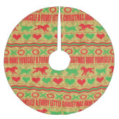 Kerst Hond en Kat Furries Kerstboom Rok (Voorkant)