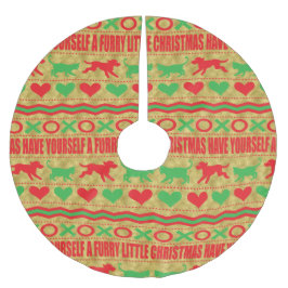 Kerst Hond en Kat Furries Kerstboom Rok