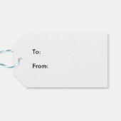 Kerst Hond Foto & Rendier Speelgoed Gift Label Cadeaulabel (Achterkant Horizontaal)