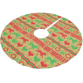 Kerst Hond Furries Kerstboom Rok (Gekanteld)