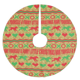 Kerst Hond Furries Kerstboom Rok