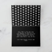 Kerst hond grappig ruff jaaroverzicht kaart (Binnen)