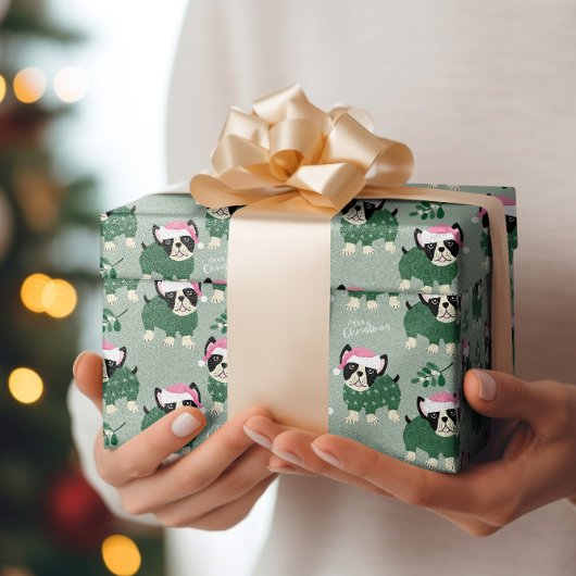 Kerst Hond inpakpapier