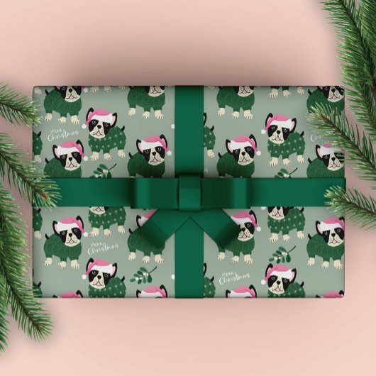 Kerst Hond inpakpapier