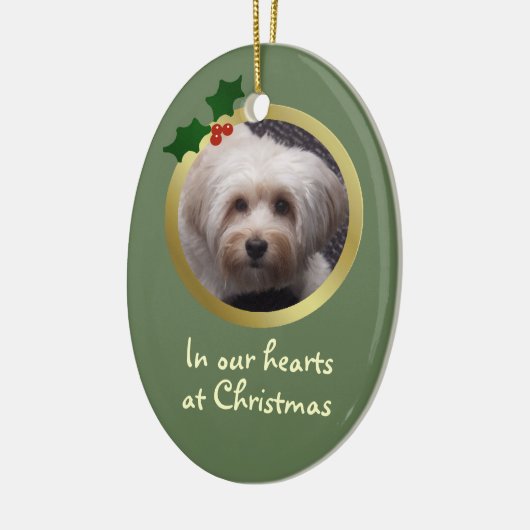 Kerst Hond Memorial Ornament (Links)