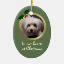 Kerst Hond Memorial Ornament