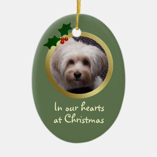  Kerst Hond Memorial Ornament (Voorkant)