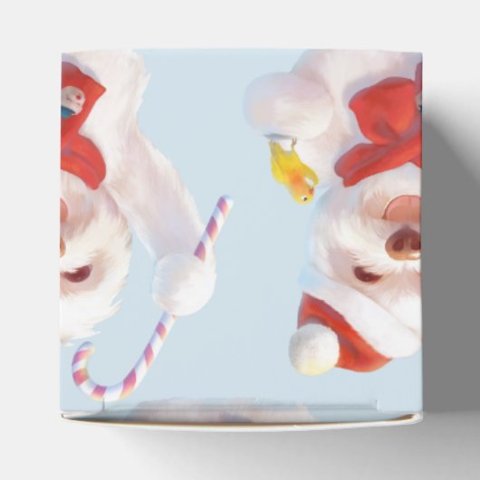 Kerst Hond met Candy Cane Bedankdoosjes (Bovenkant)