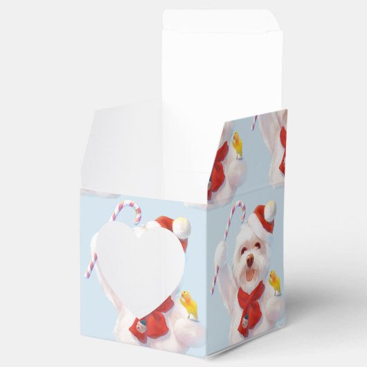 Kerst Hond met Candy Cane Bedankdoosjes (Geopend)