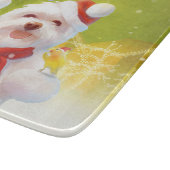 Kerst Hond met Candy Cane Snijplank (Hoek)